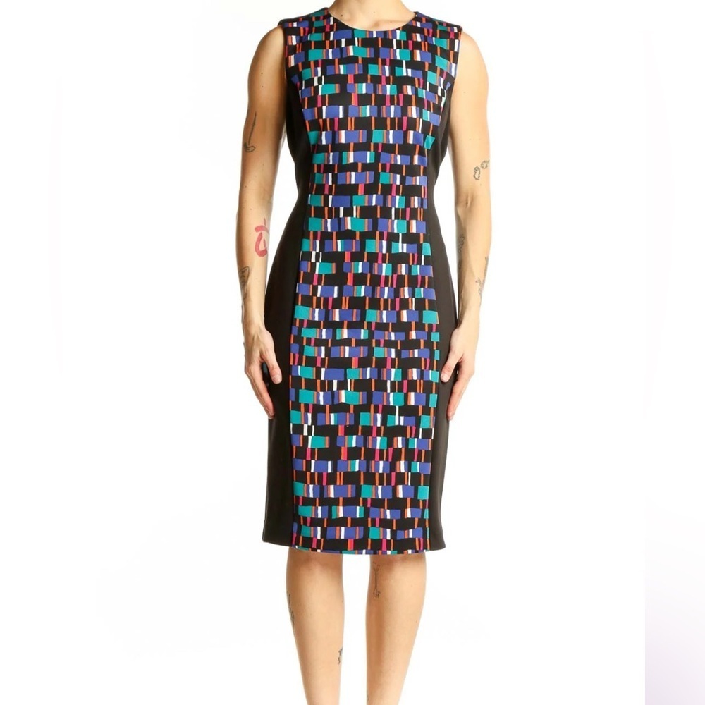 Calvin Klein geometric pattern dress 8